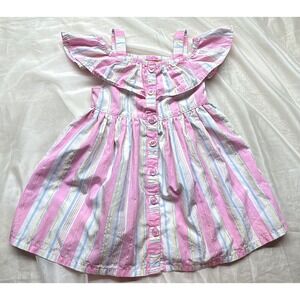 Penelope Mack LTD Sparkly Striped Dress 2T
